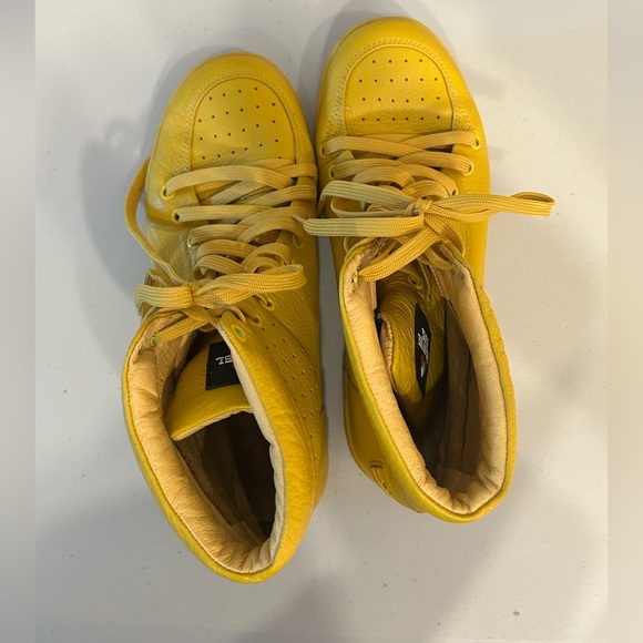 TRAVEL FOX Unisex Nappa Leather Round Toe Lace-Up High-Tops - Picture 4 of 7